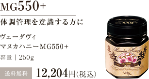マヌカハニーMG550+