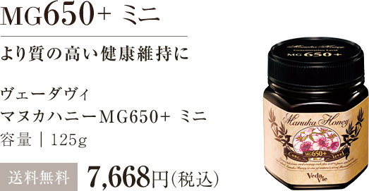 マヌカハニーMG650+ミニ