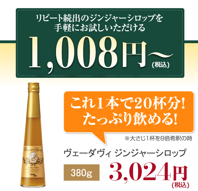 907円 倉 ピアス ヴェーダヴィ ジンジャーシロップ 380g
